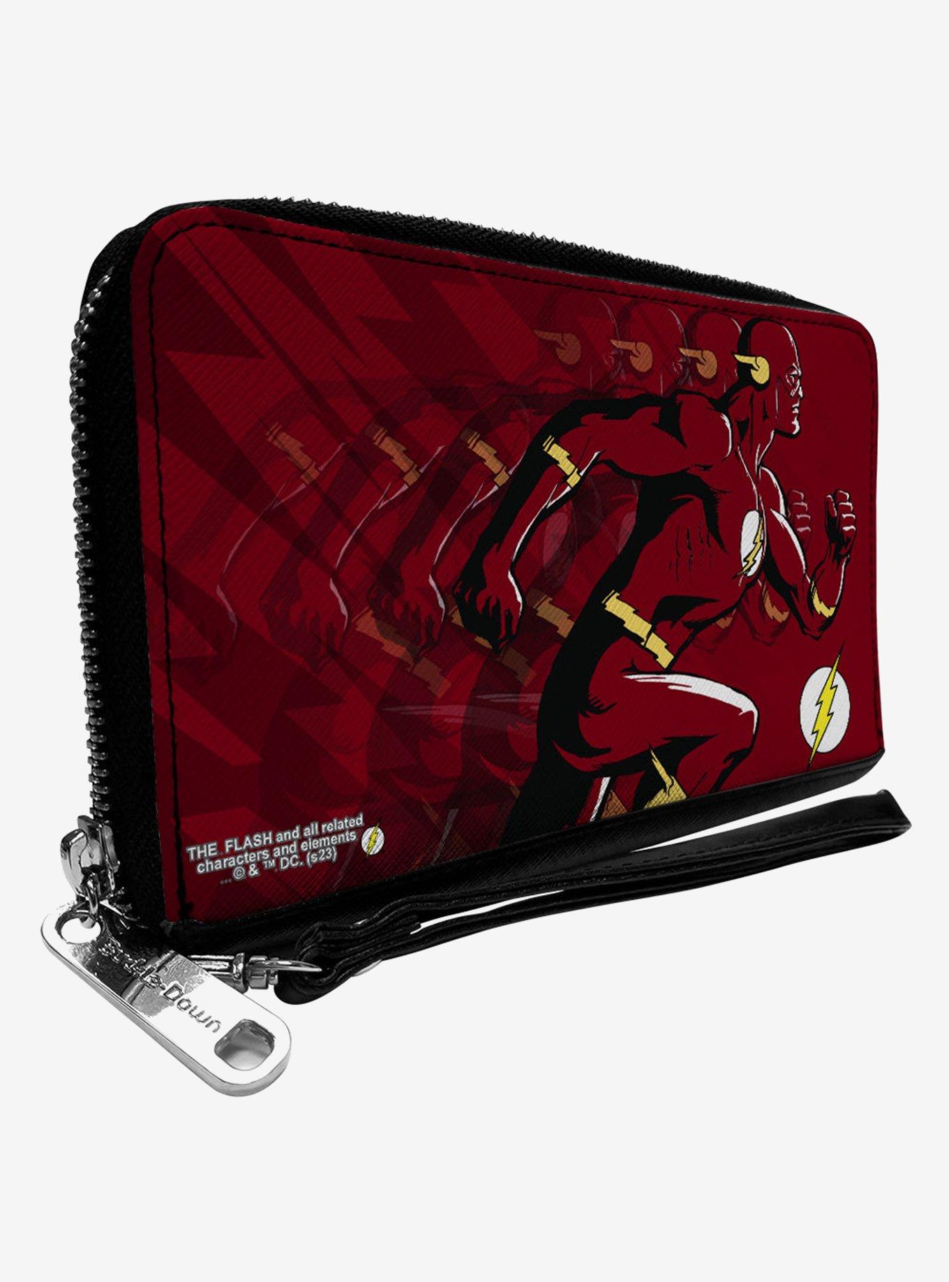 DC Comics The Flash Running and Bolt Trails Zip Around Wallet