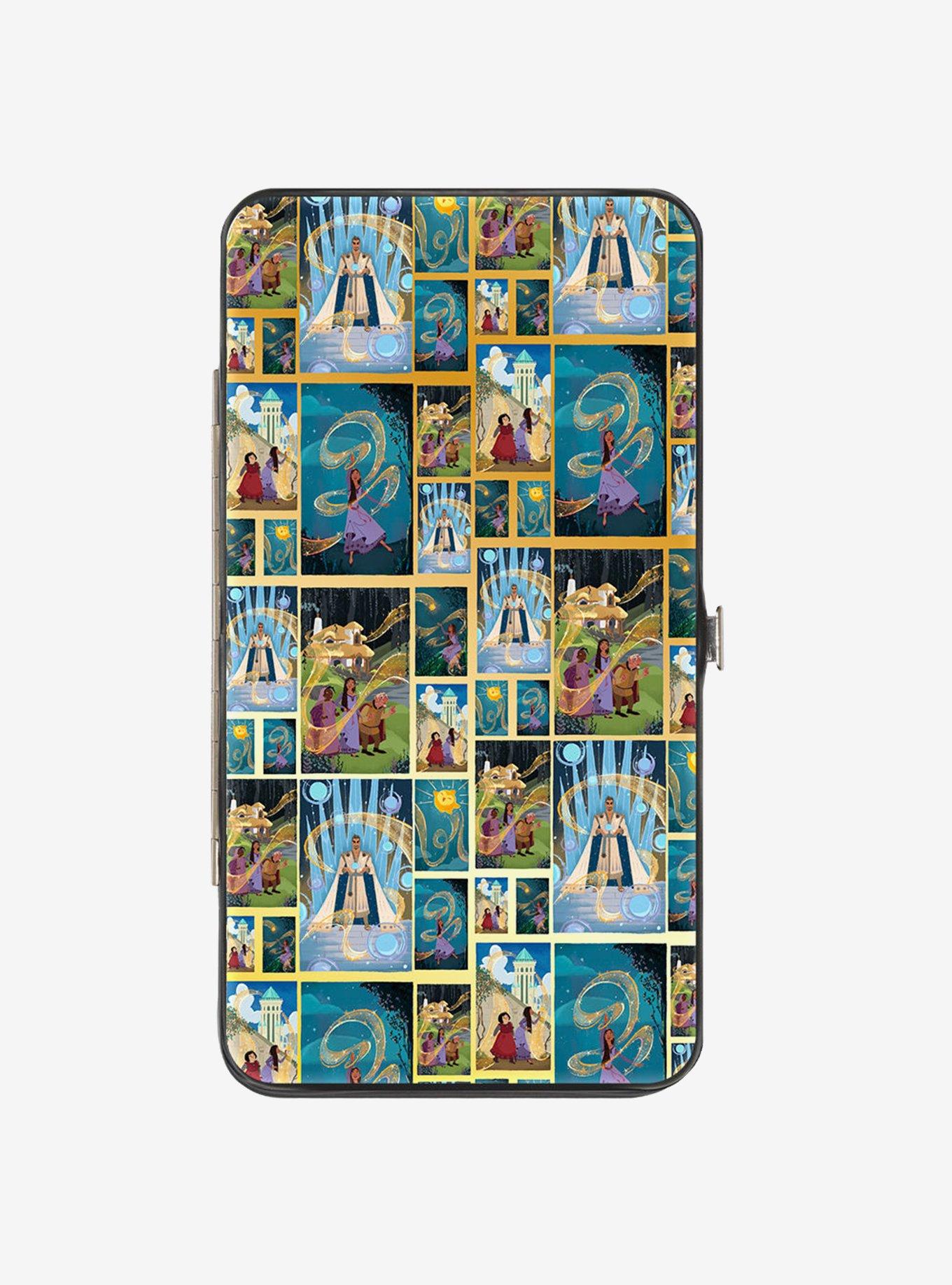 Disney Wish Scene Blocks Collage Hinged Wallet, , hi-res