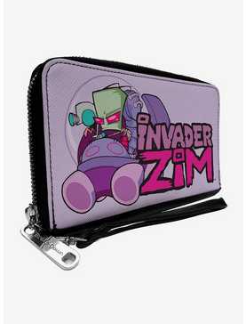 Invader Zim and GIR Voot Cruiser and Title Logo Zip Around Wallet, , hi-res