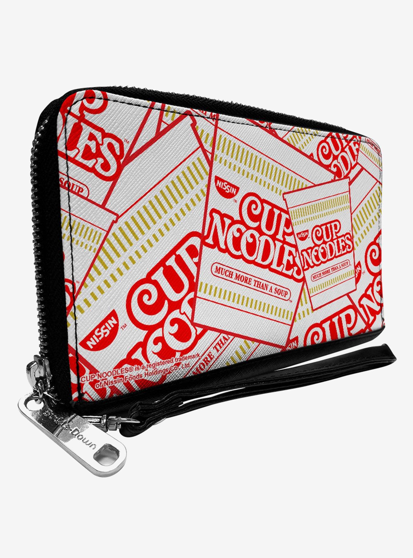Nissin Cup Noodles Cups Stacked Zip Around Wallet, , hi-res