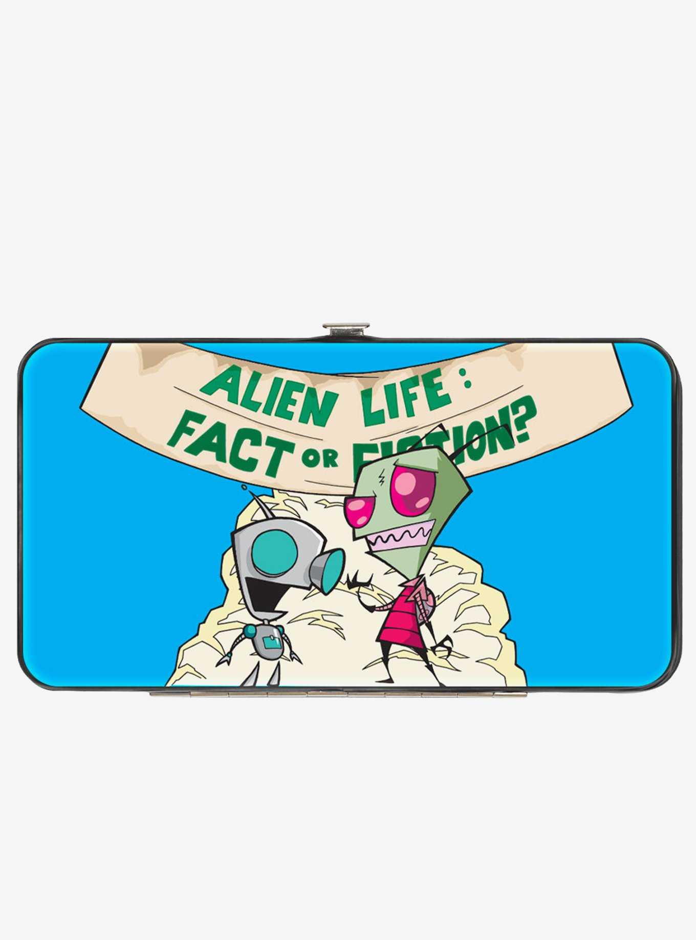 Invader Zim and GIR Alien Life Pose With Aliens Hinged Wallet, , hi-res