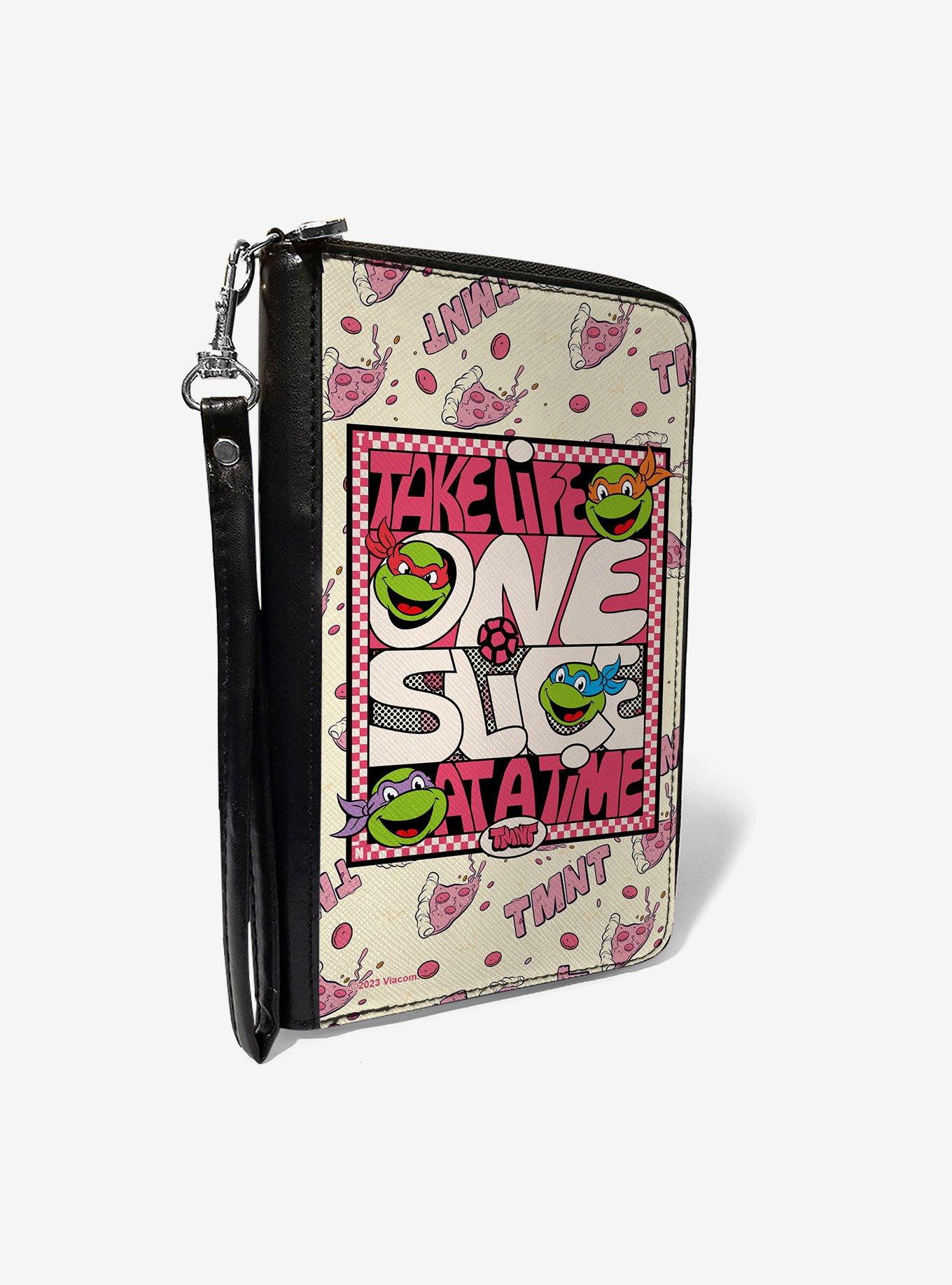 Teenage Mutant Ninja Turtles Take Life One Slice At A Time Zip Around Wallet, , hi-res