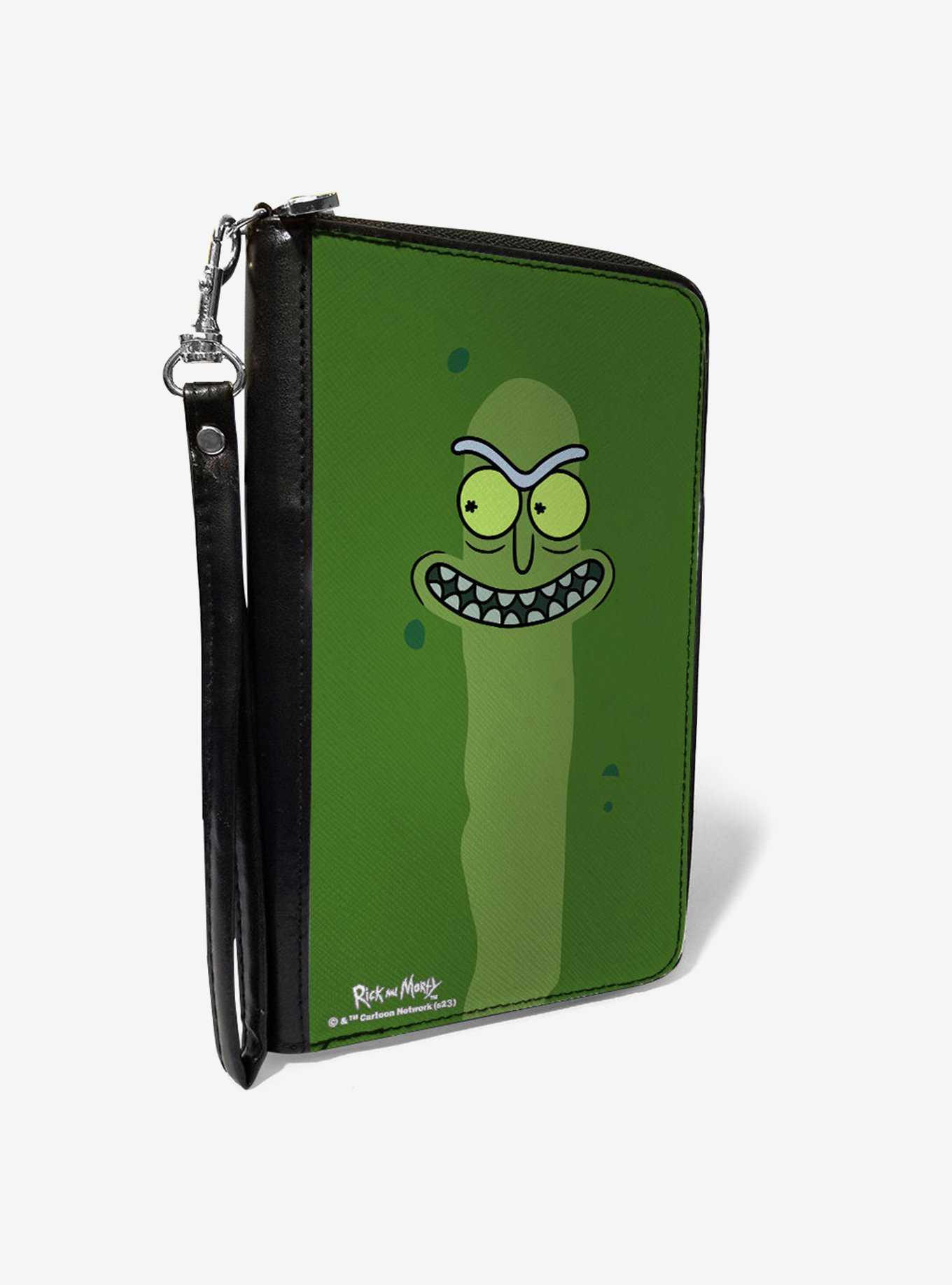 Rick and Morty Pickle Rick Grinning Zip Around Wallet, , hi-res