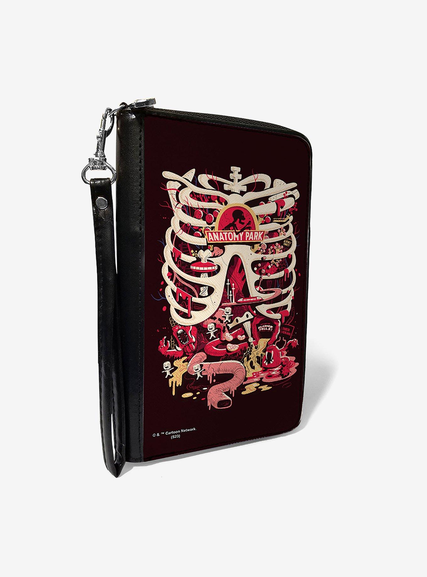 Rick and Morty Anatomy Park Rib Cage Scene Zip Around Wallet, , hi-res