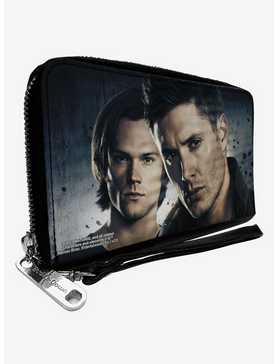 Supernatural Winchester Brothers Close-Up Pose Zip Around Wallet, , hi-res