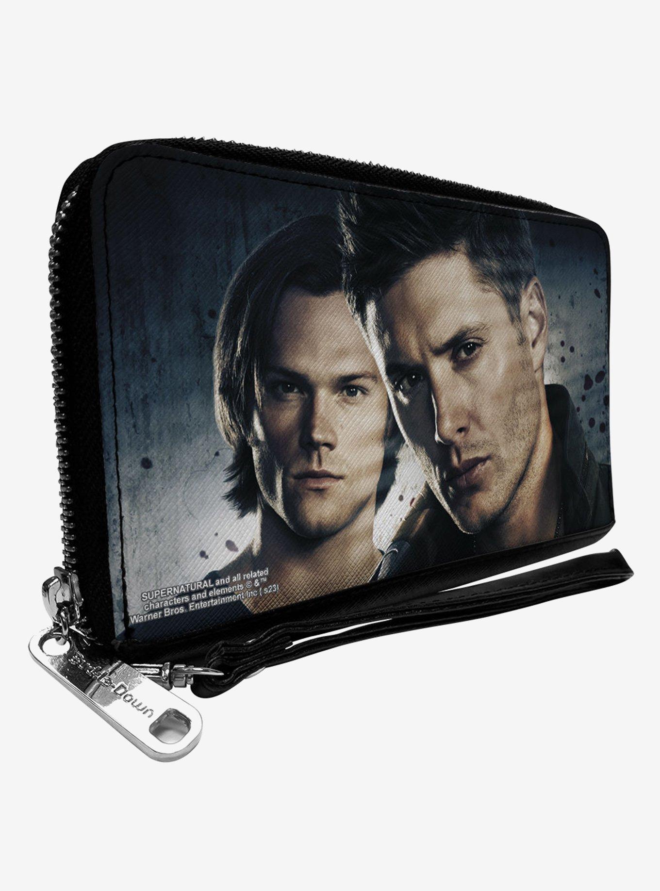 Supernatural Winchester Brothers Close-Up Pose Zip Around Wallet, , hi-res