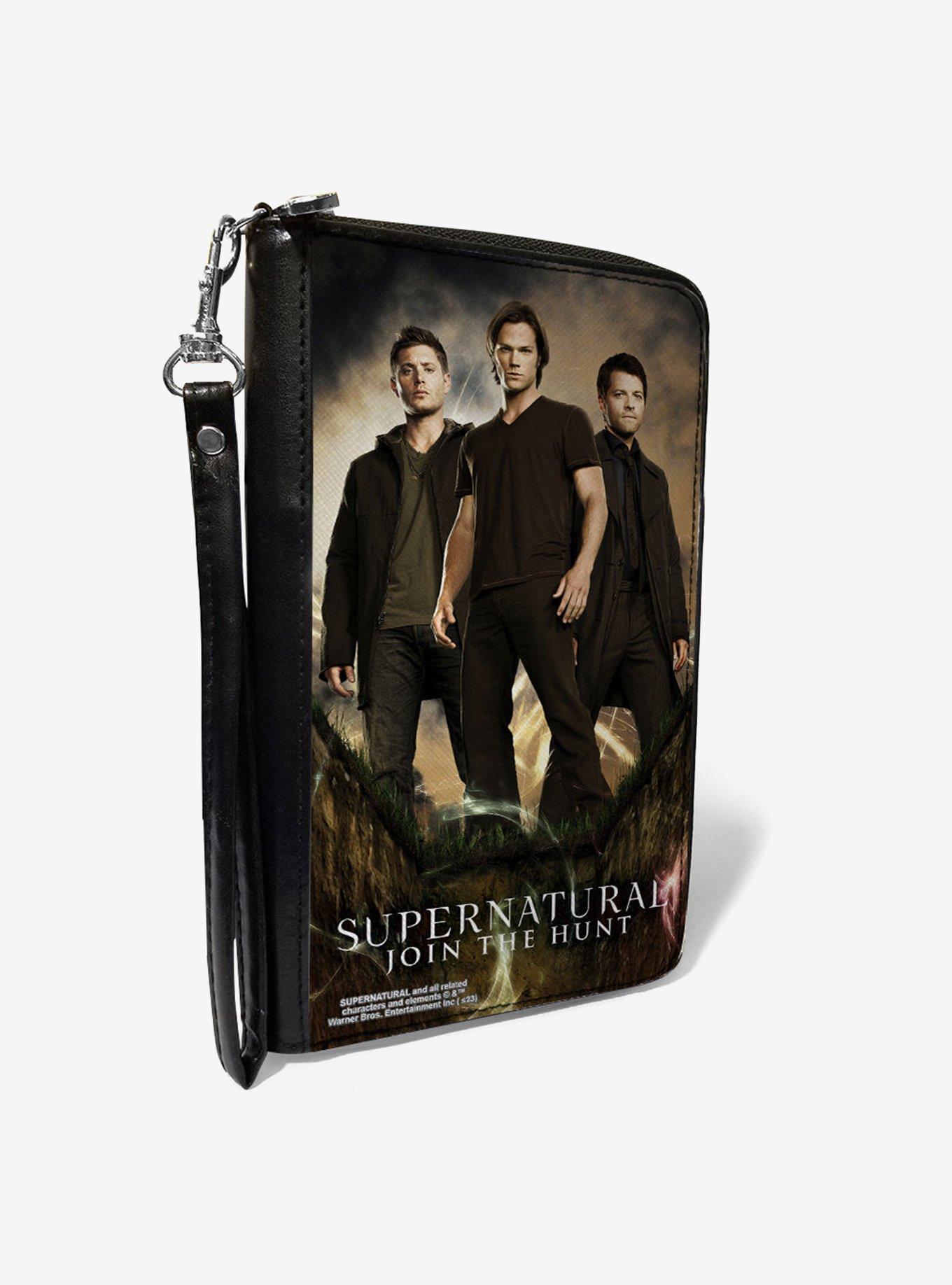 Supernatural Dean Sam & Castiel Join The Hunt Zip Around Wallet, , hi-res