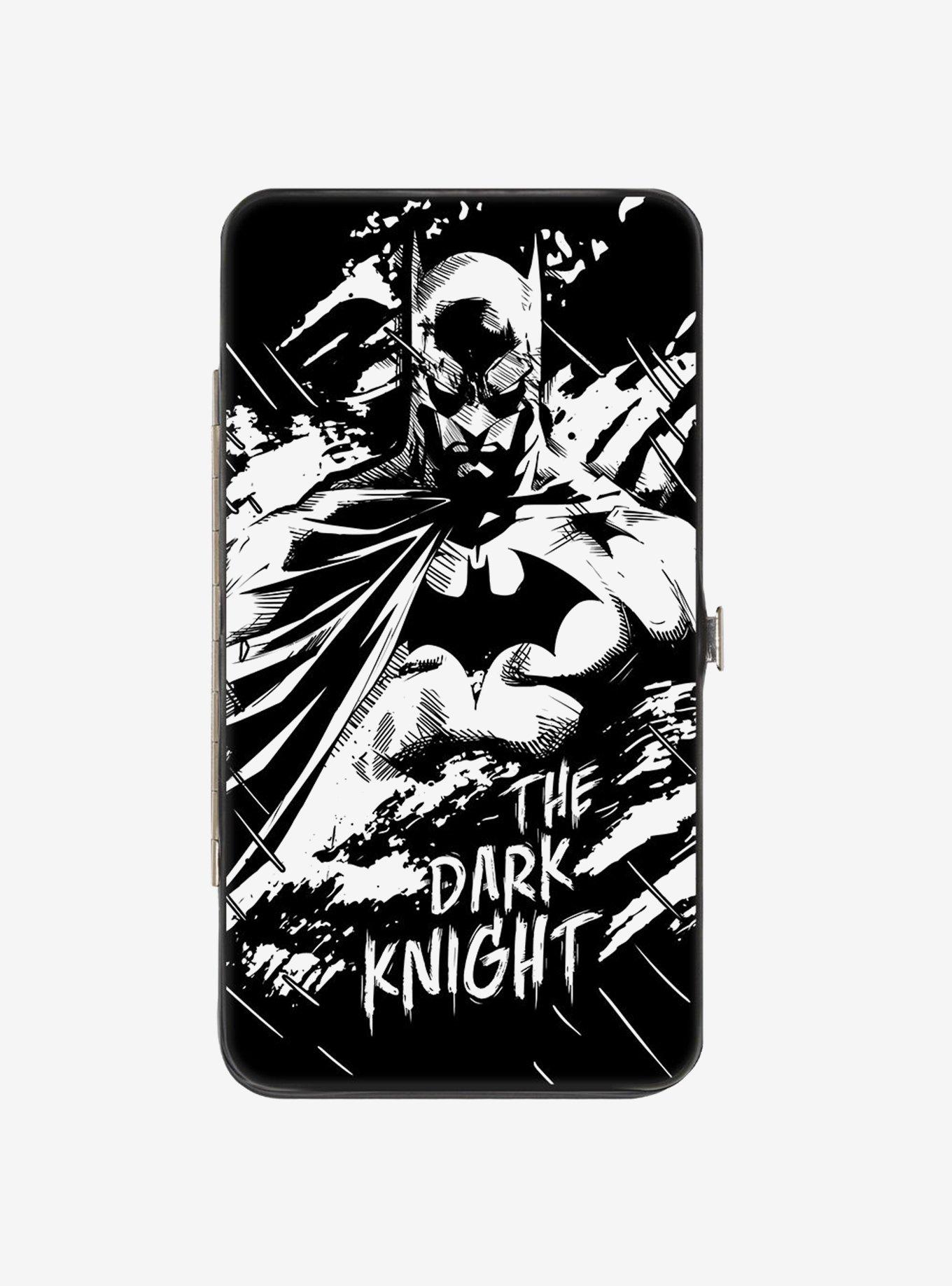 DC Comics Batman and Joker Smiling Sketch Poses Hinged Wallet, , hi-res