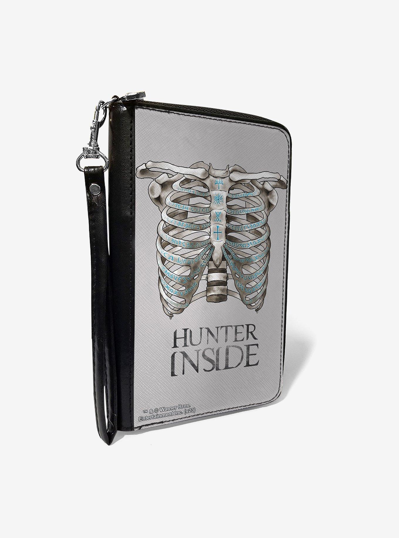 Supernatural Hunter Inside Rib Cage Poster Zip Around Wallet