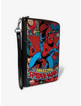Marvel The Amazing Spider-Man Action Retro Comic Zip Around Wallet, , hi-res