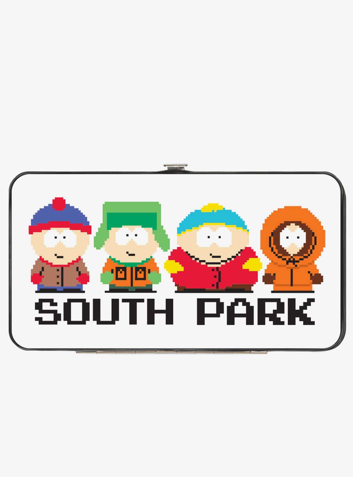 South Park Boys and Text 8 Bit Hinged Wallet, , hi-res