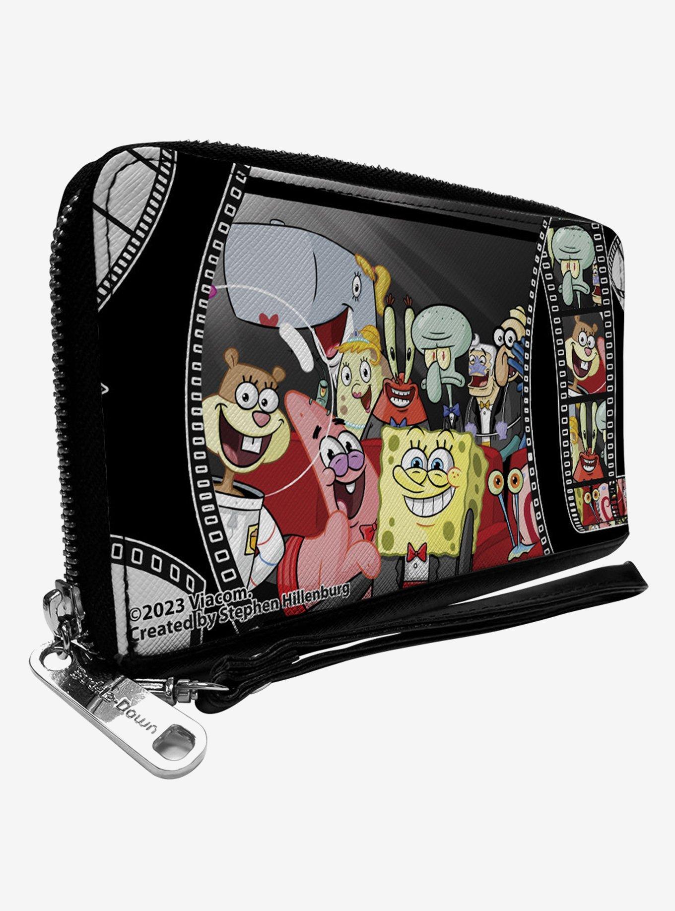 SpongeBob SquarePants Group On Red Carpet Film Strip Zip Around Wallet, , hi-res