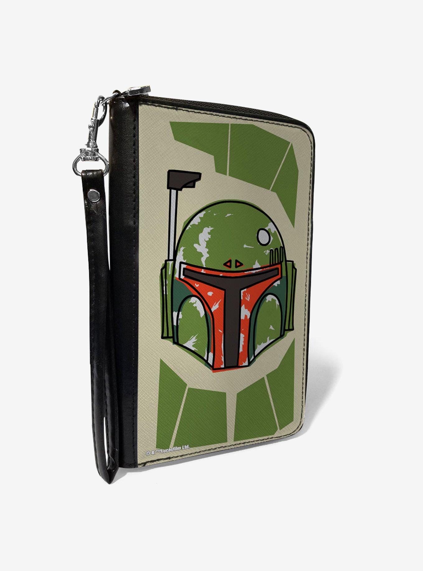 Star Wars Book of Boba Fett Helmet Bounding Zip Around Wallet, , hi-res