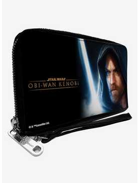 Star Wars Obi Wan Kenobi Lightsaber Series Logo Zip Around Wallet, , hi-res