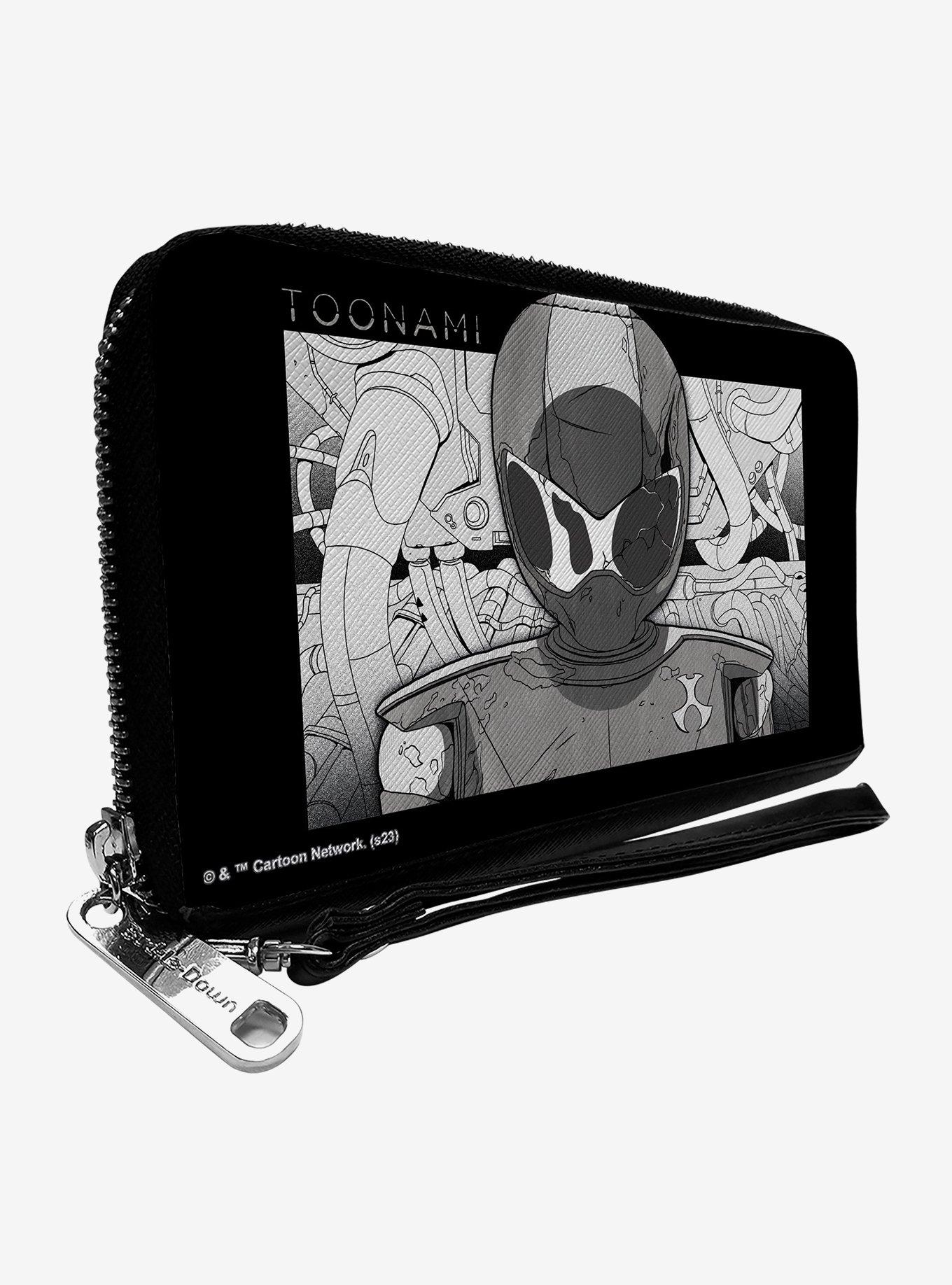 Toonami Robot Tom Sketch Pose Zip Around Wallet, , hi-res