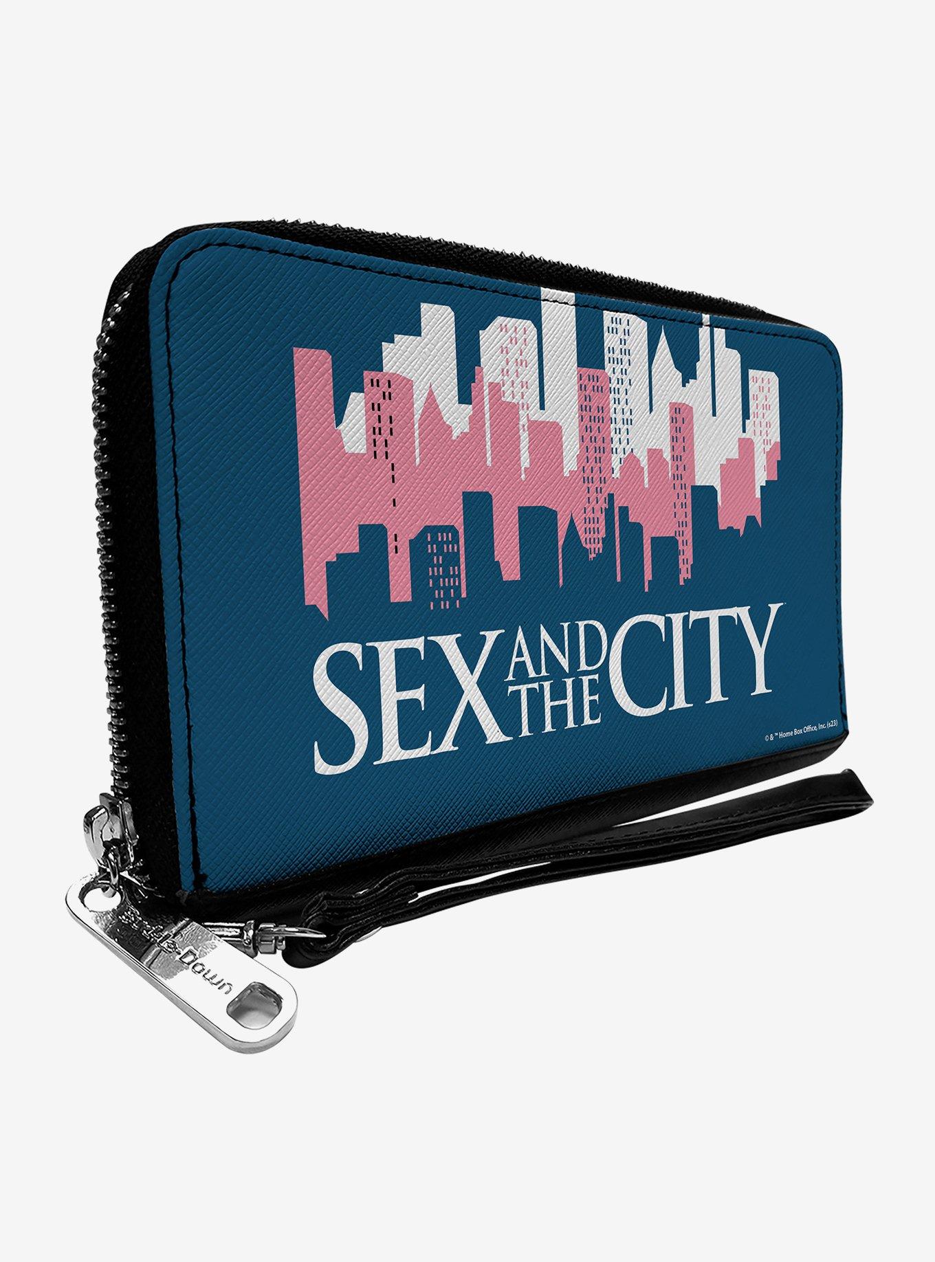 Sex and The City Skyline Title Logo Zip Around Wallet, , hi-res