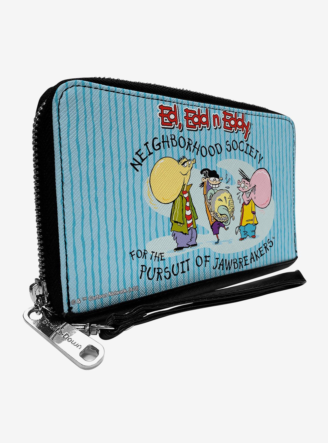 Ed Edd N Eddy Jawbreakers Pose and Title Logo Zip Around Wallet, , hi-res