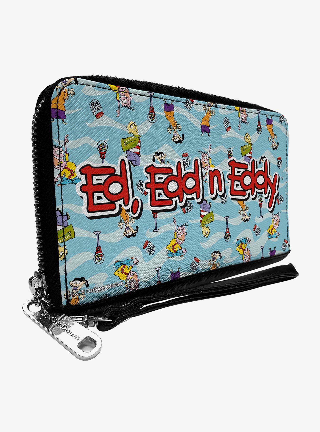 Ed Edd N Eddy Title Logo and Character Poses Zip Around Wallet, , hi-res