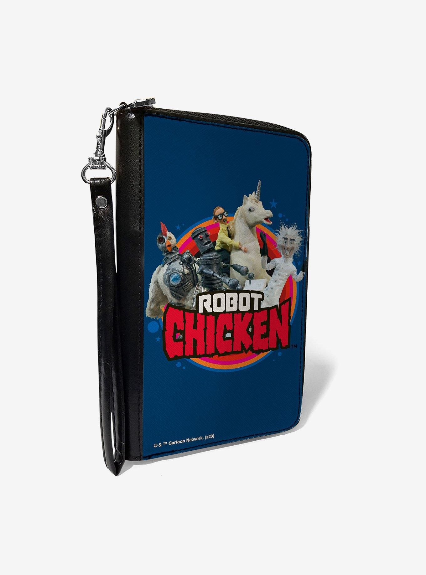 Robot Chicken Title Logo and Group Zip Around Wallet, , hi-res