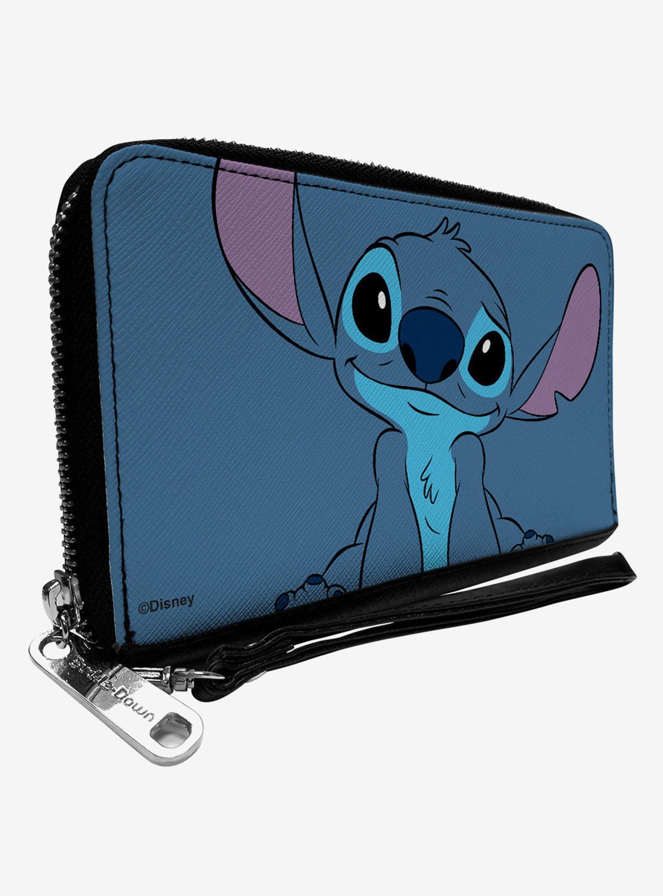 Disney Lilo & Stitch Smiling Close Up Zip Around Wallet