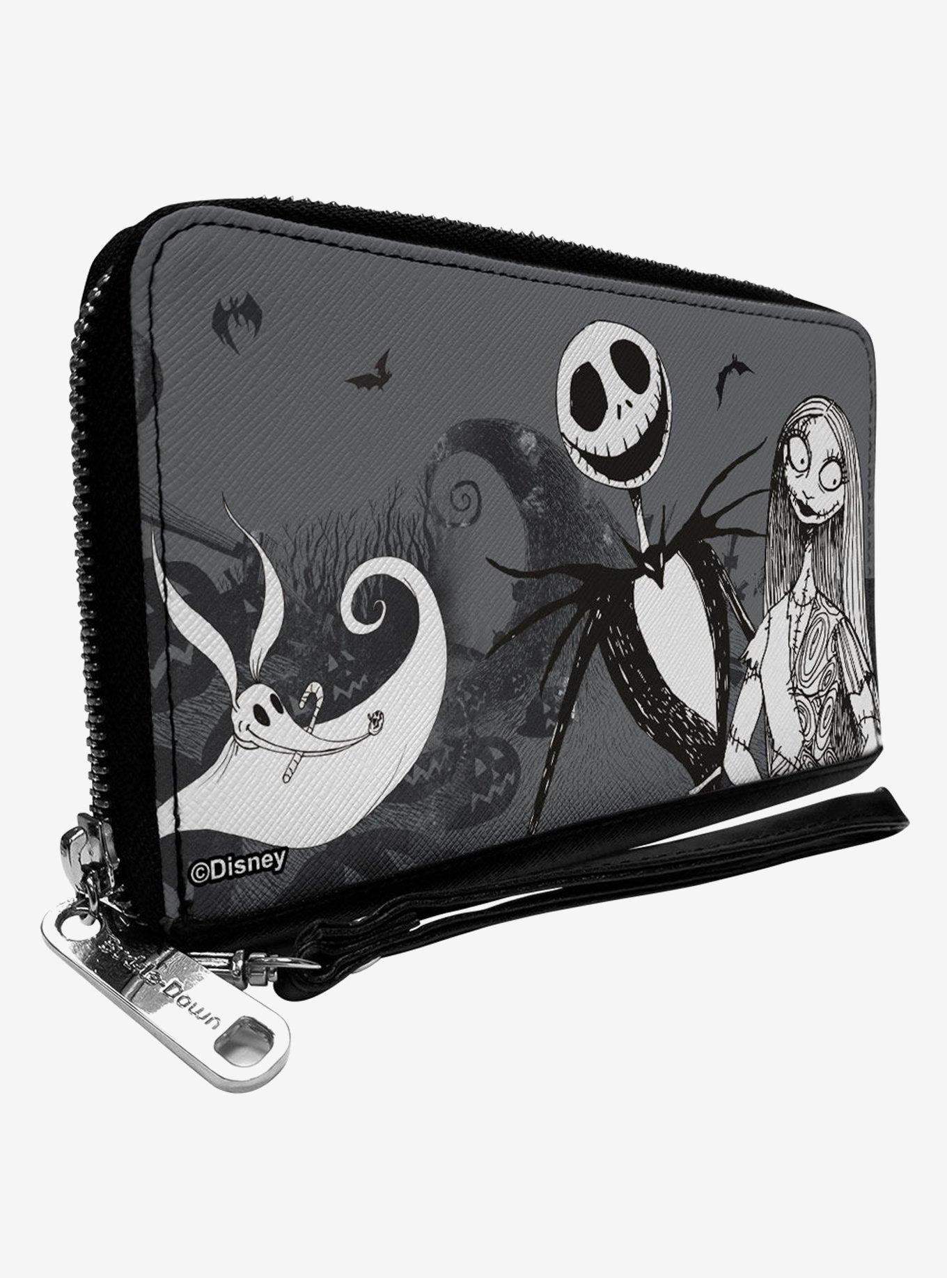 Disney Nightmare Before Christmas Jack Sally Zero Cemetery Zip Around Wallet, , hi-res