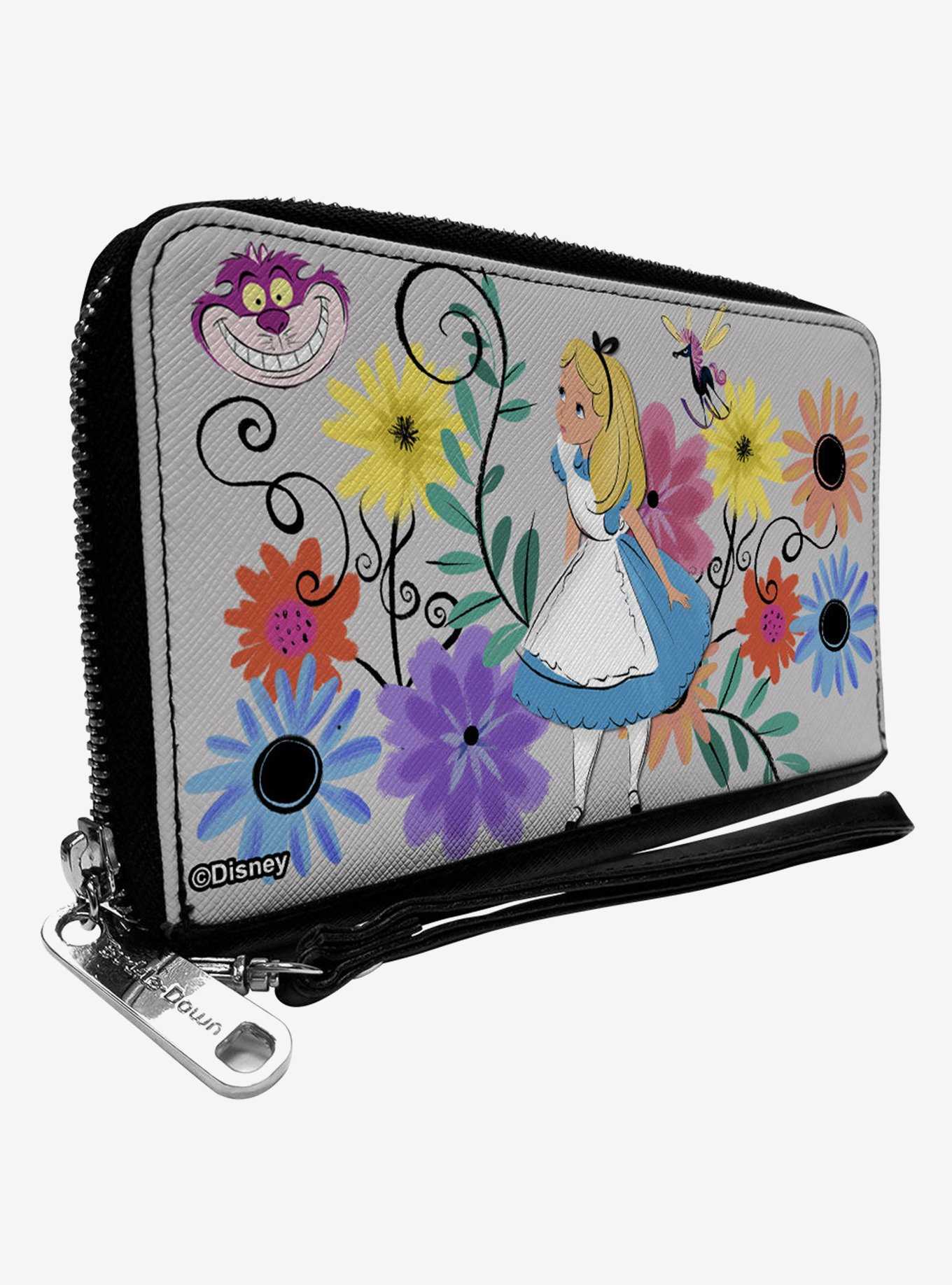 Disney Alice In Wonderland and Flowers of Wonderland Zip Around Wallet, , hi-res