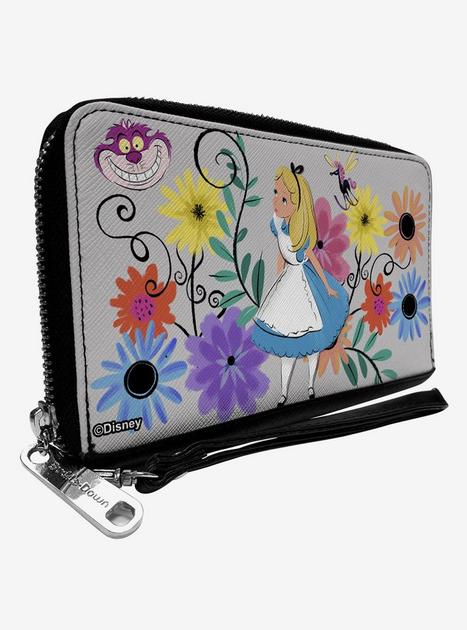 Disney Alice In Wonderland and Flowers of Wonderland Zip Around Wallet | Hot Topic