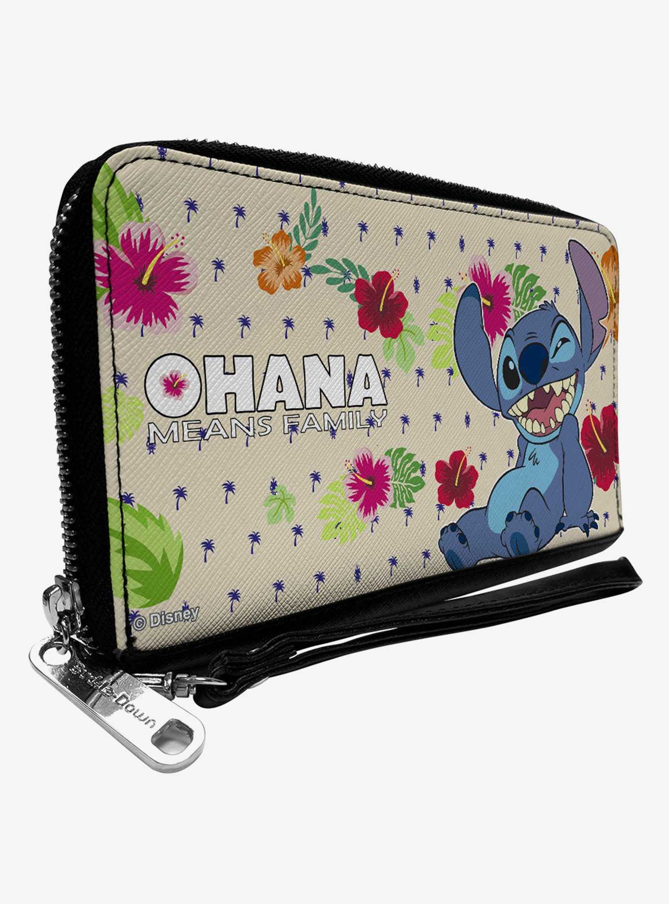 Disney Lilo & Stitch Wink Ohana Family Tropical Zip Around Wallet, , hi-res