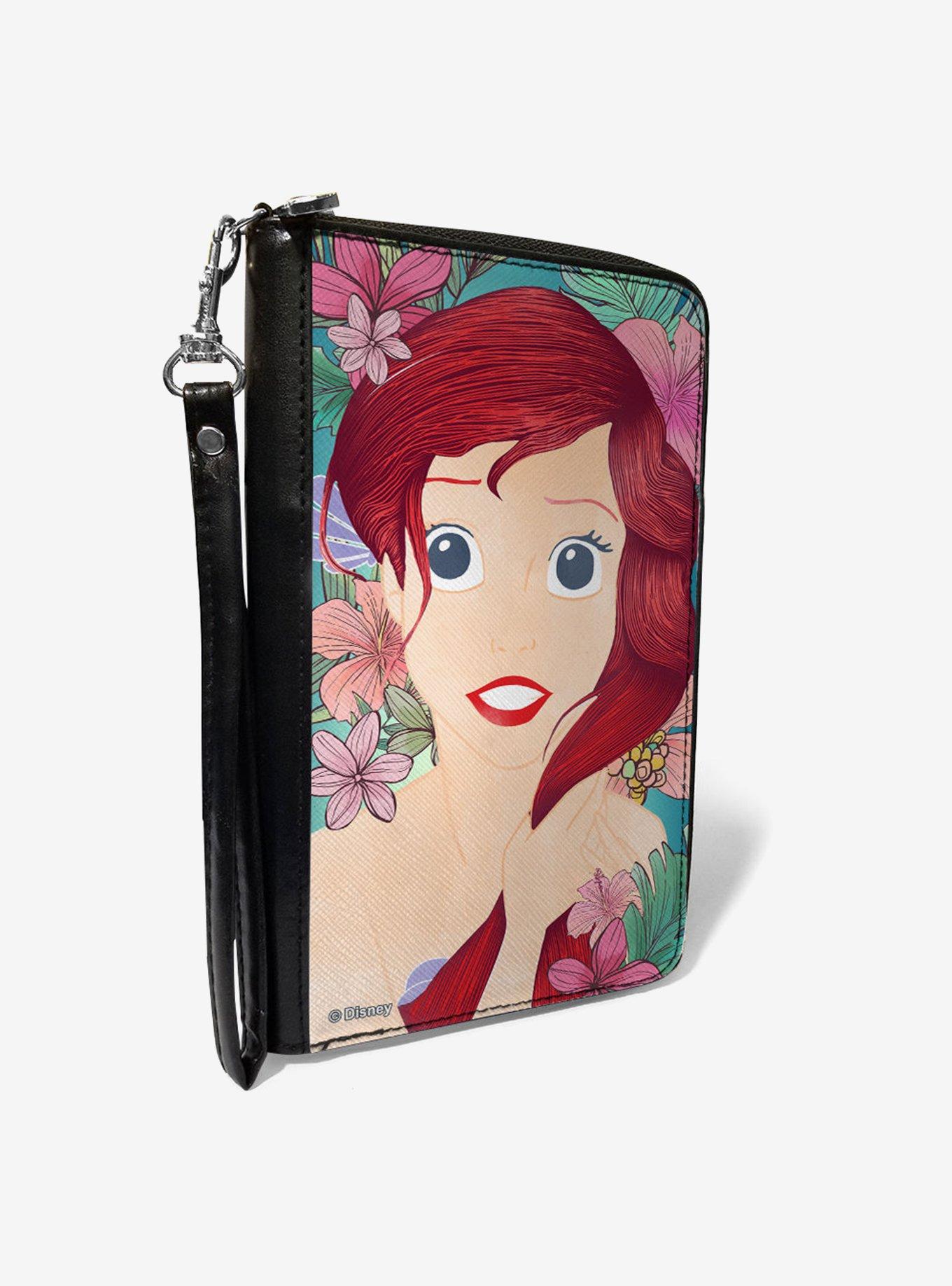 Disney The Little Mermaid Ariel Fixing Hair Zip Around Wallet, , hi-res