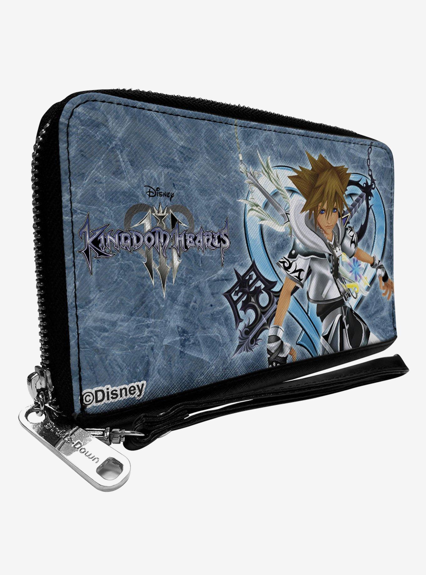 Disney Kingdom Hearts Final Form Sora Logo Keyblades Zip Around Wallet, , hi-res