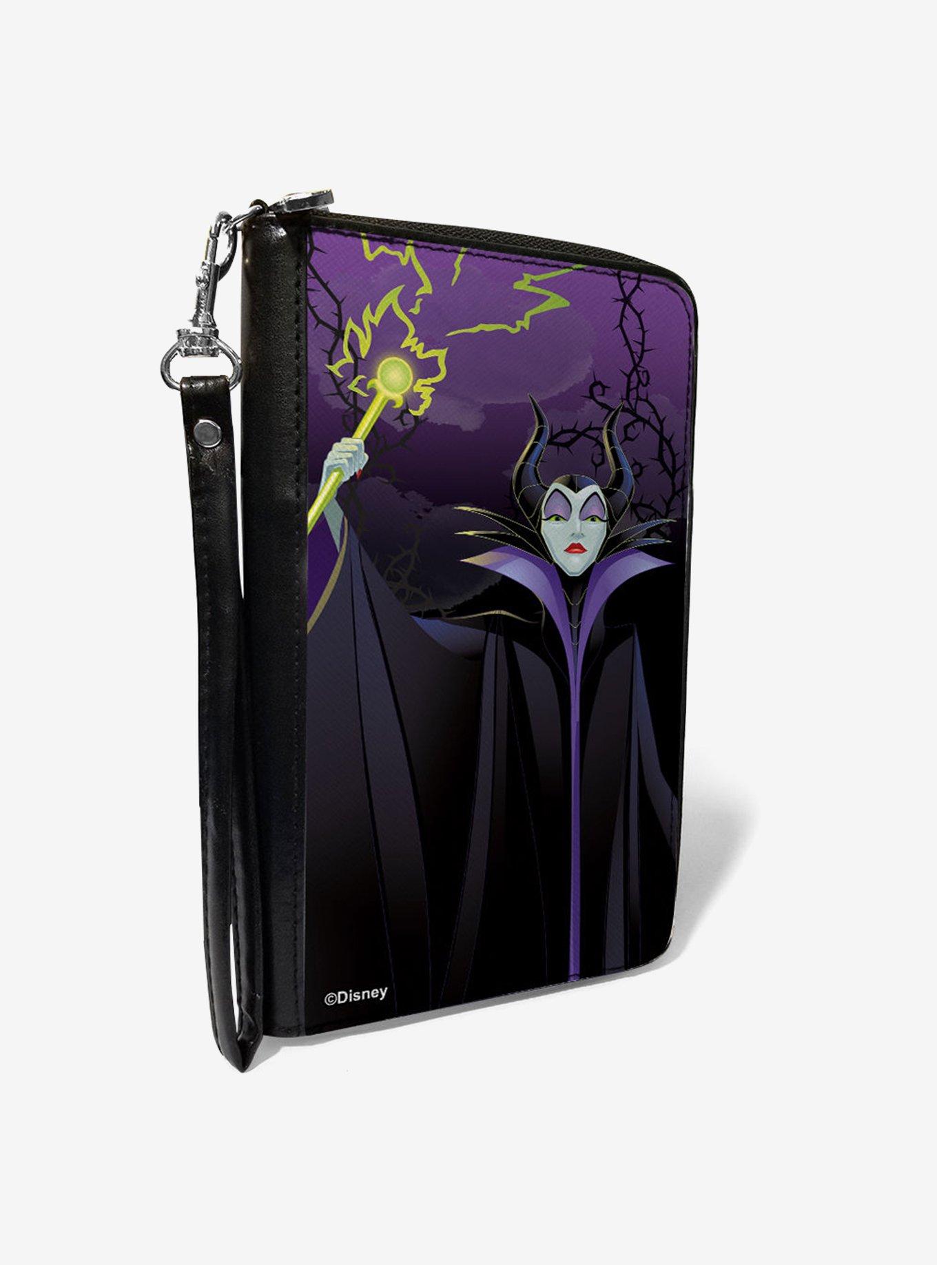 Disney Sleeping Beauty Maleficent Staff Forest of Thorns Zip Around Wallet, , hi-res