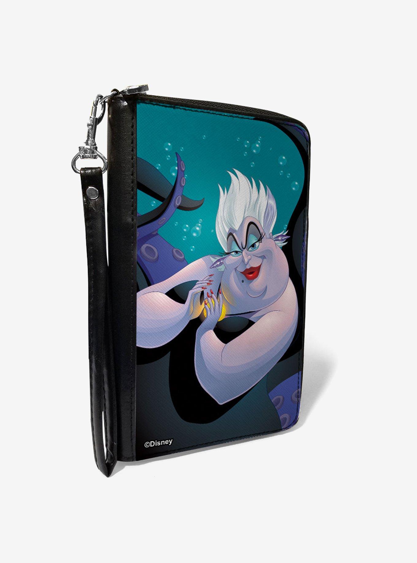 Disney The Little Mermaid Ursula Pose Bubbles Zip Around Wallet, , hi-res