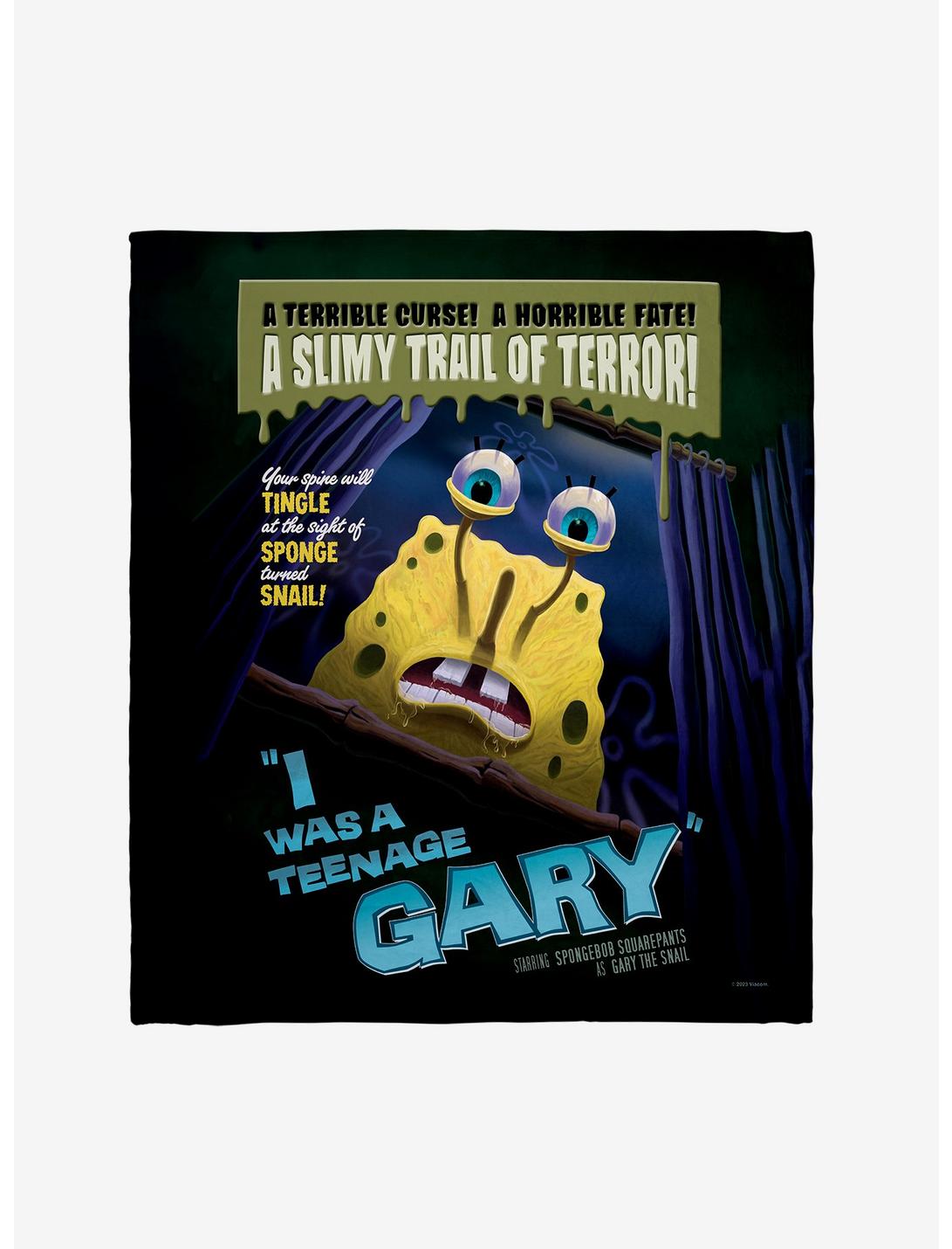 SpongeBob SqarePants I Was A Teenage Gary B-Movie Poster Throw Blanket, , hi-res