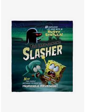 SpongeBob SqarePants The Hash-Slinging Slasher B-Movie Poster Throw Blanket, , hi-res