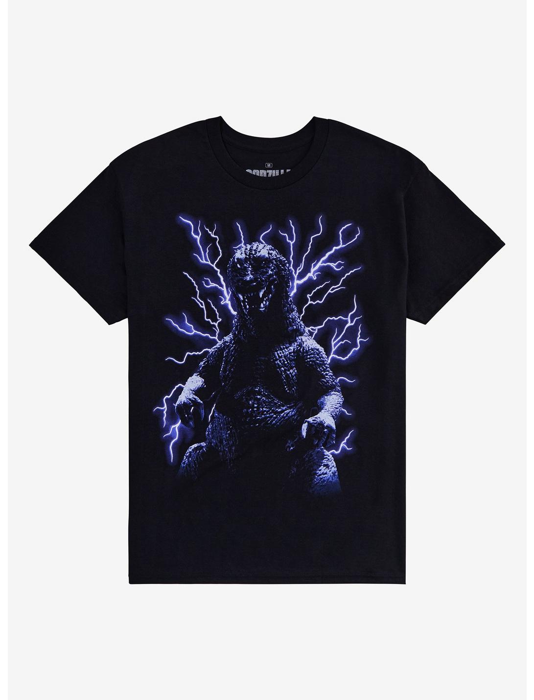 Godzilla Lightning Jumbo Graphic T-Shirt, BLACK, hi-res