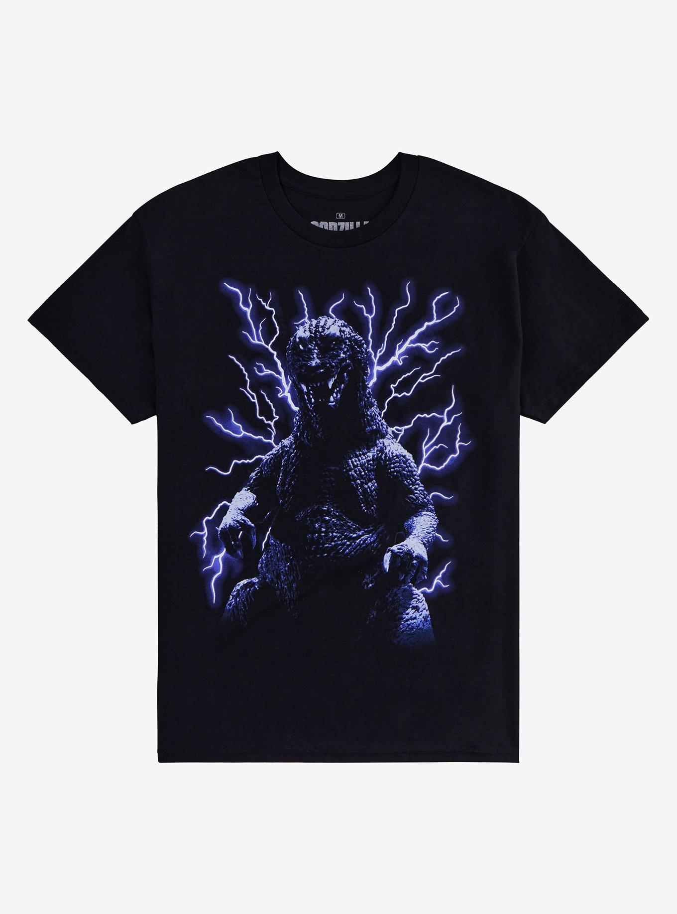 Godzilla Lightning Jumbo Graphic T-Shirt, BLACK, hi-res