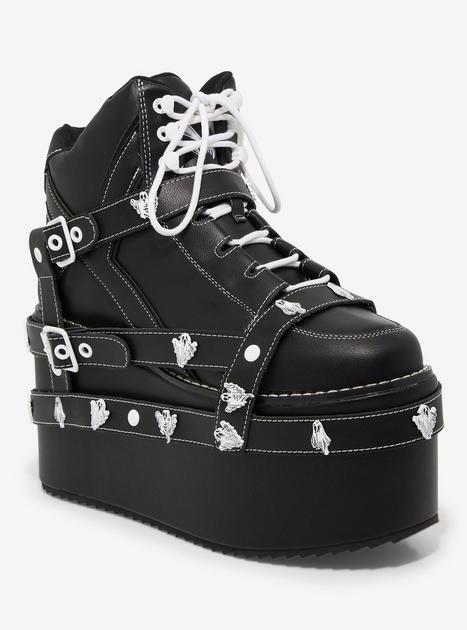 ⭐︎taiyou⭐︎ YRU Ghost Bow Platform Sneakers | Hot Topic