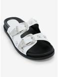 Azalea Wang Bocaraton Silver Hardware Slide Sandals, MULTI, hi-res