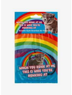 Rainbow Kitten Honking At Me Air Freshener, , hi-res