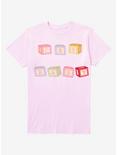 Melanie Martinez Cry Baby Blocks T-Shirt, LIGHT PINK, hi-res