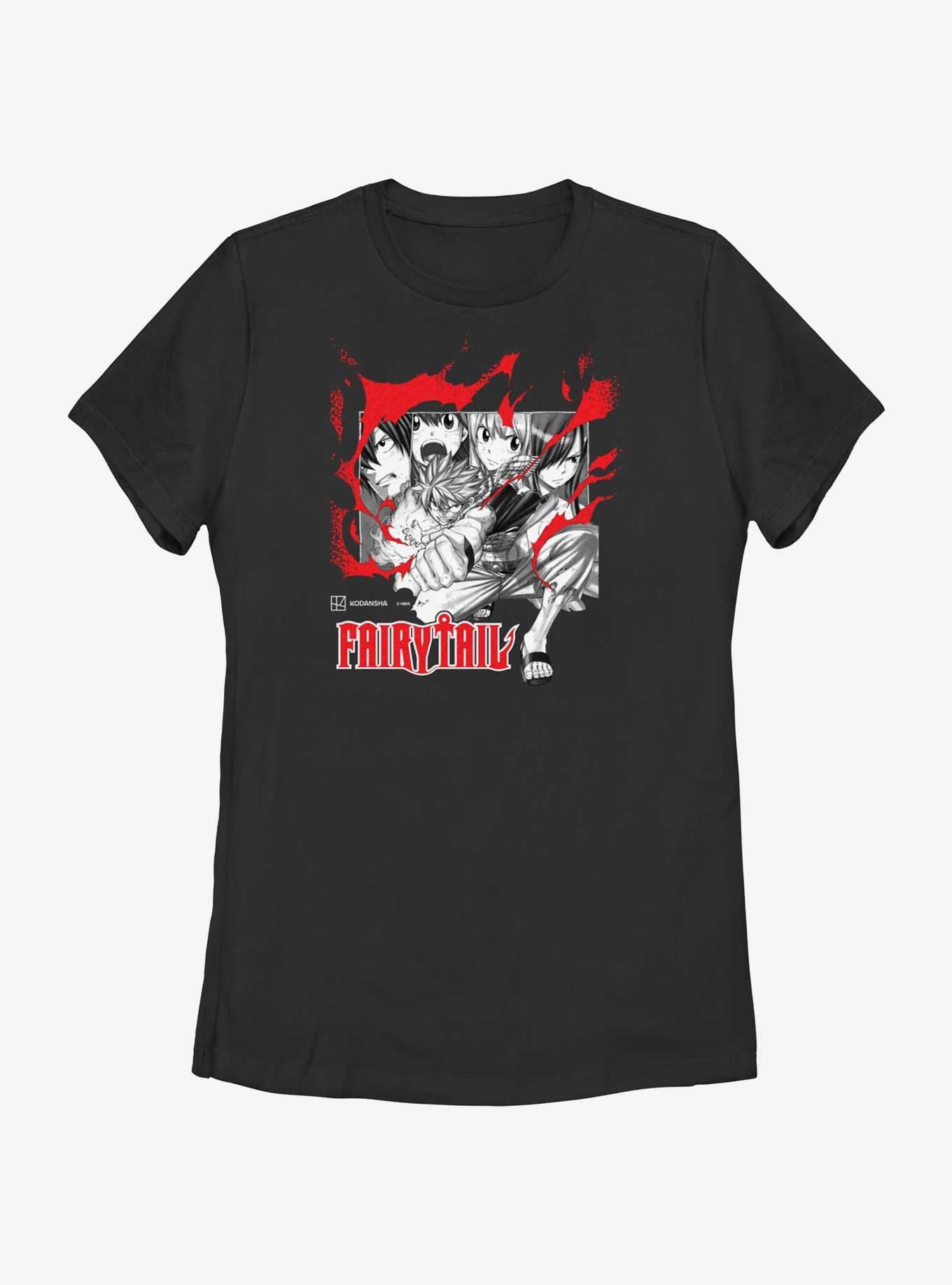 Fairy Tail Group Blaze Womens T-Shirt