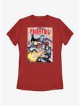 Fairy Tail Cover Poster Womens T-Shirt, RED, hi-res