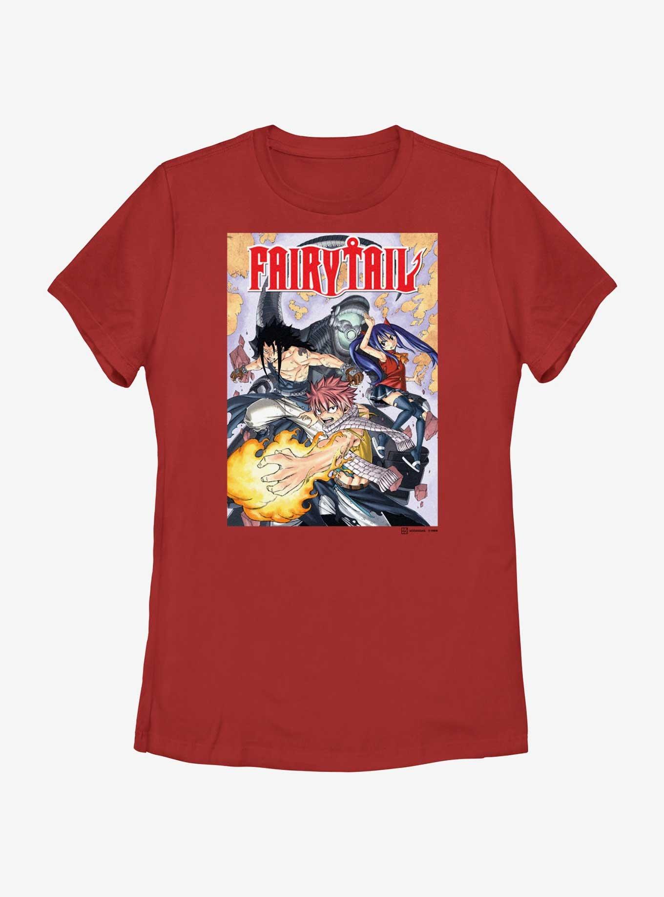 Fairy Tail Cover Poster Womens T-Shirt, , hi-res