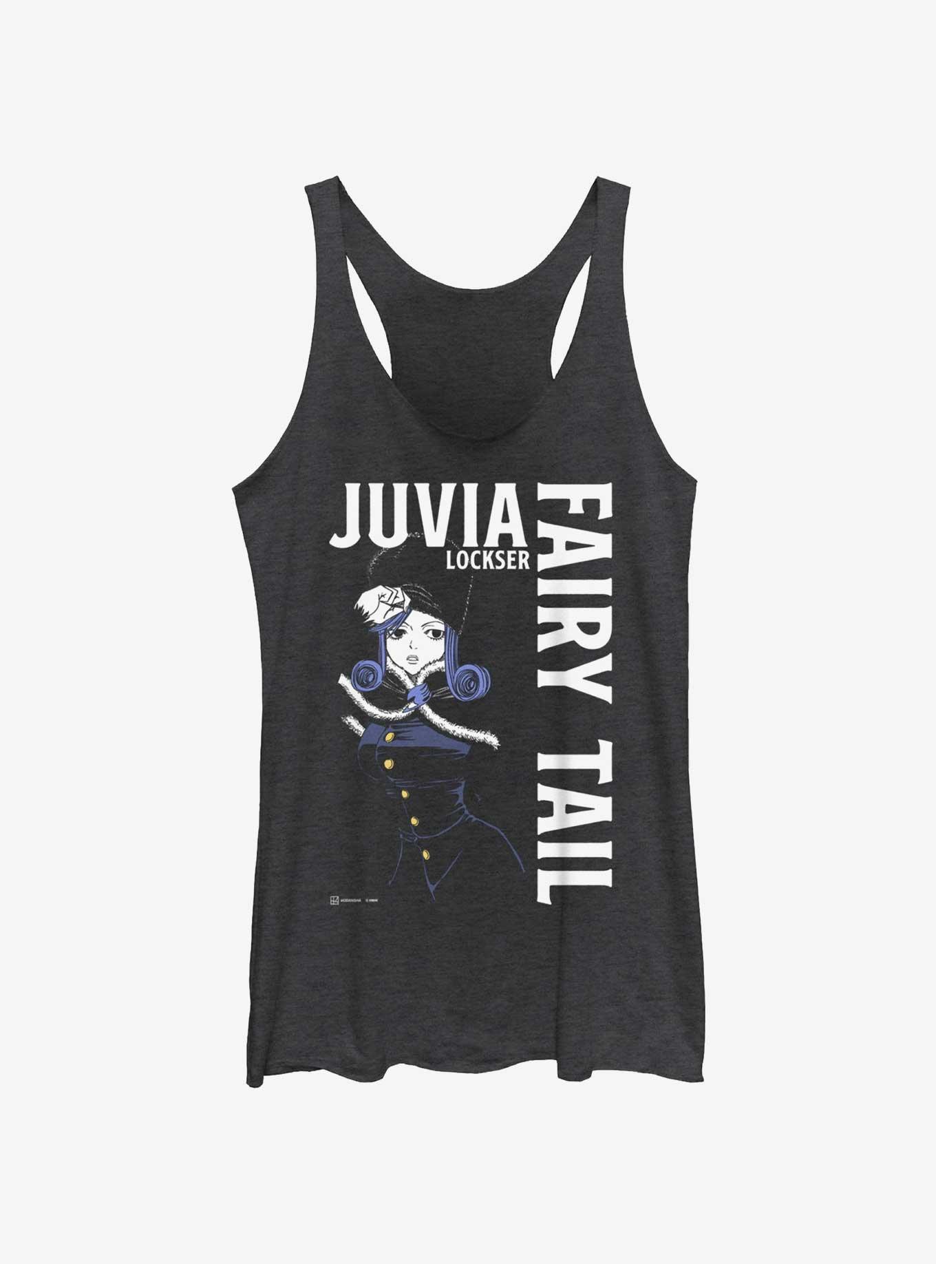 Fairy Tail Juvia Lockser Focus Womens Tank Top, BLK HTR, hi-res