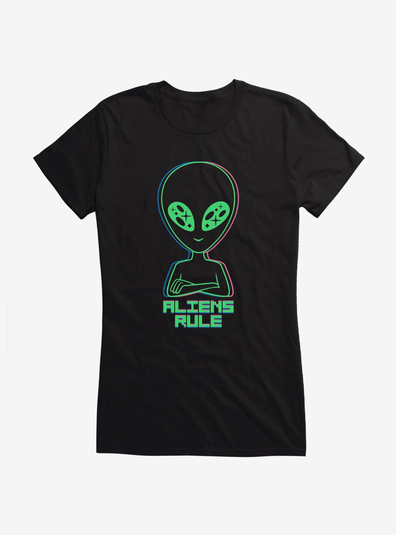 Aliens Rule Girls T-Shirt, , hi-res