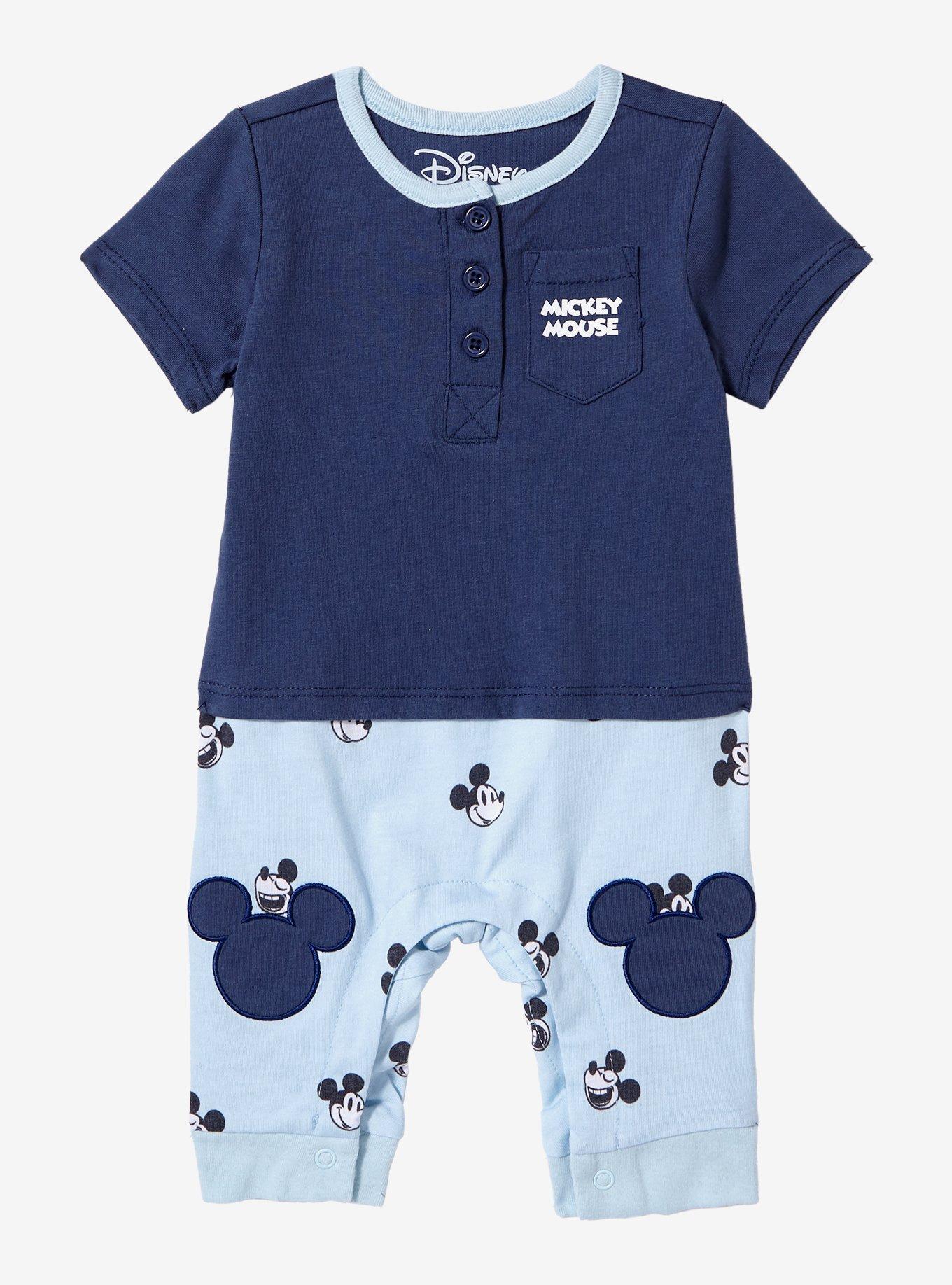 Disney Mickey Mouse Silhouette Patches Infant One-Piece, MULTI, hi-res