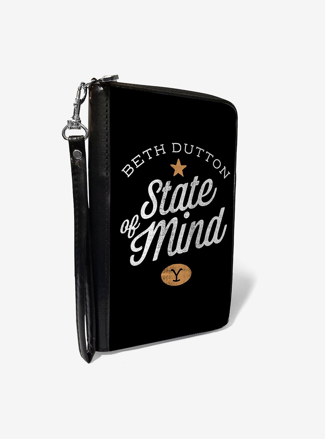 Yellowstone Beth Dutton State of Mind Zip Around Wallet, , hi-res