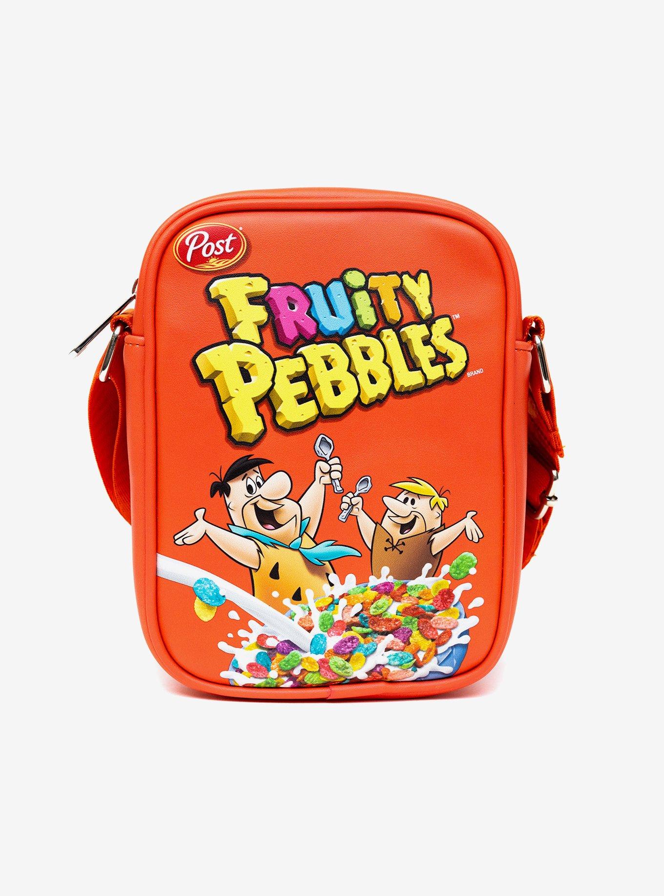 The Flintstones Fruity Pebbles Fred Barney Cereal Box Replica Crossbody Bag, , hi-res