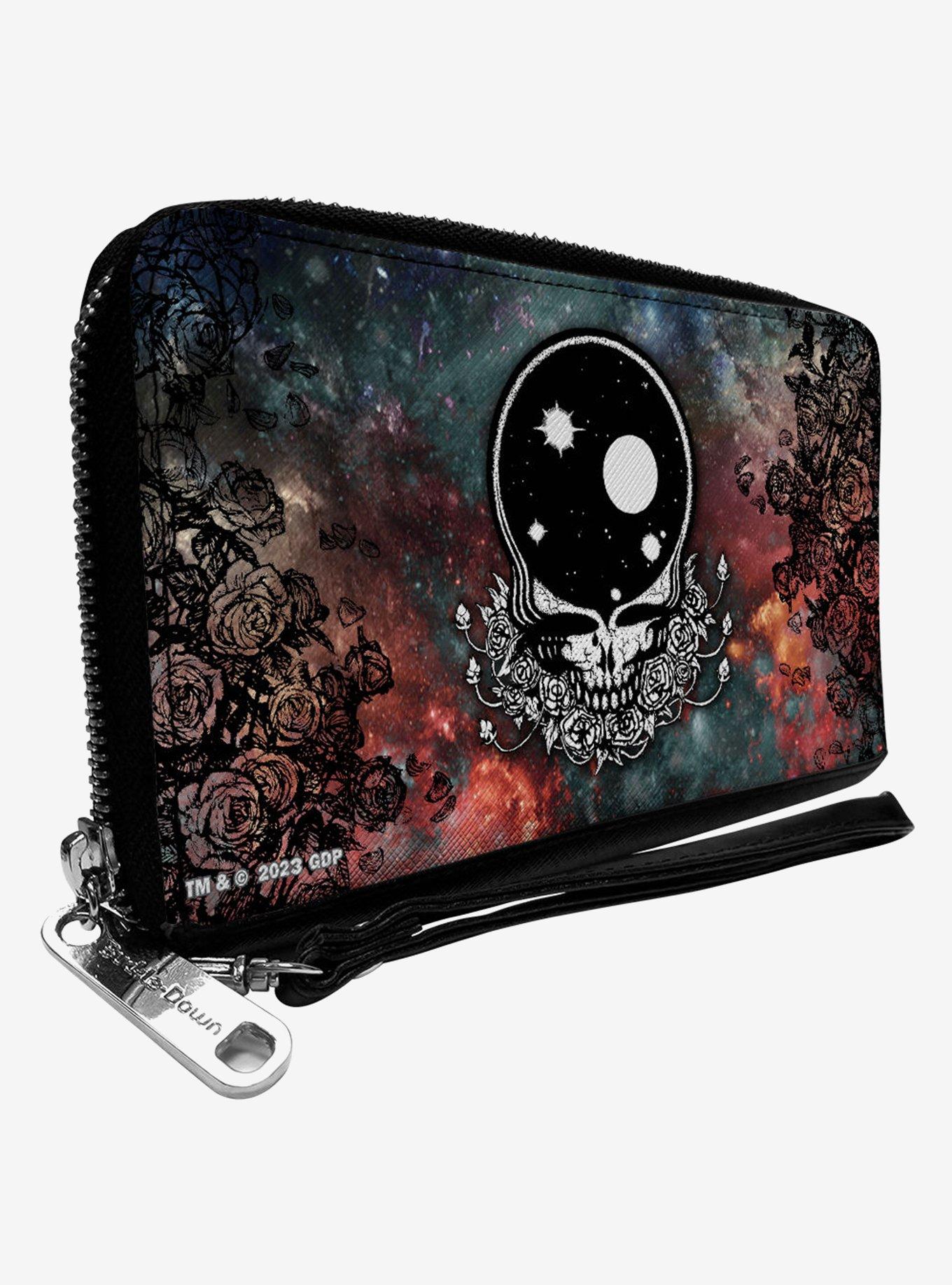 Grateful Dead Space Your Face Galaxy Zip Around Wallet