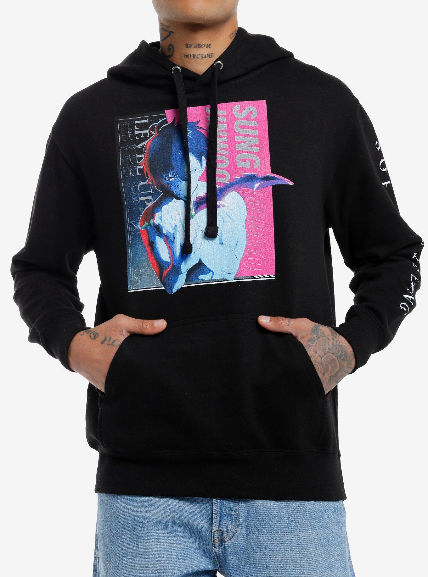 Solo Leveling Sung Jinwoo Hoodie, BLACK, hi-res